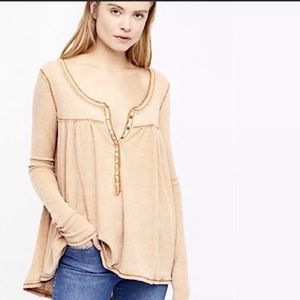 Free People Henley Thermal Sweater